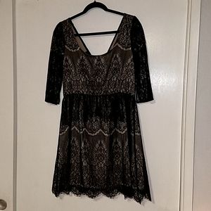 Black lace dress